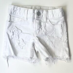 Gap Girls White Denim Shorts Size 5 Slim Midi